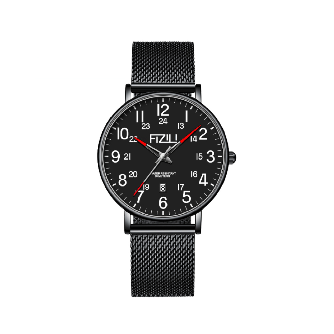  FIZILI Mens Watches Ultra-Thin Minimalist Waterproof